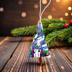 Новогодний подвес Сказочная елочка (ручная работа)